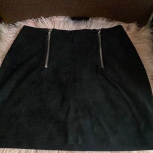 Stretchy double zip Forever 21 skirt
